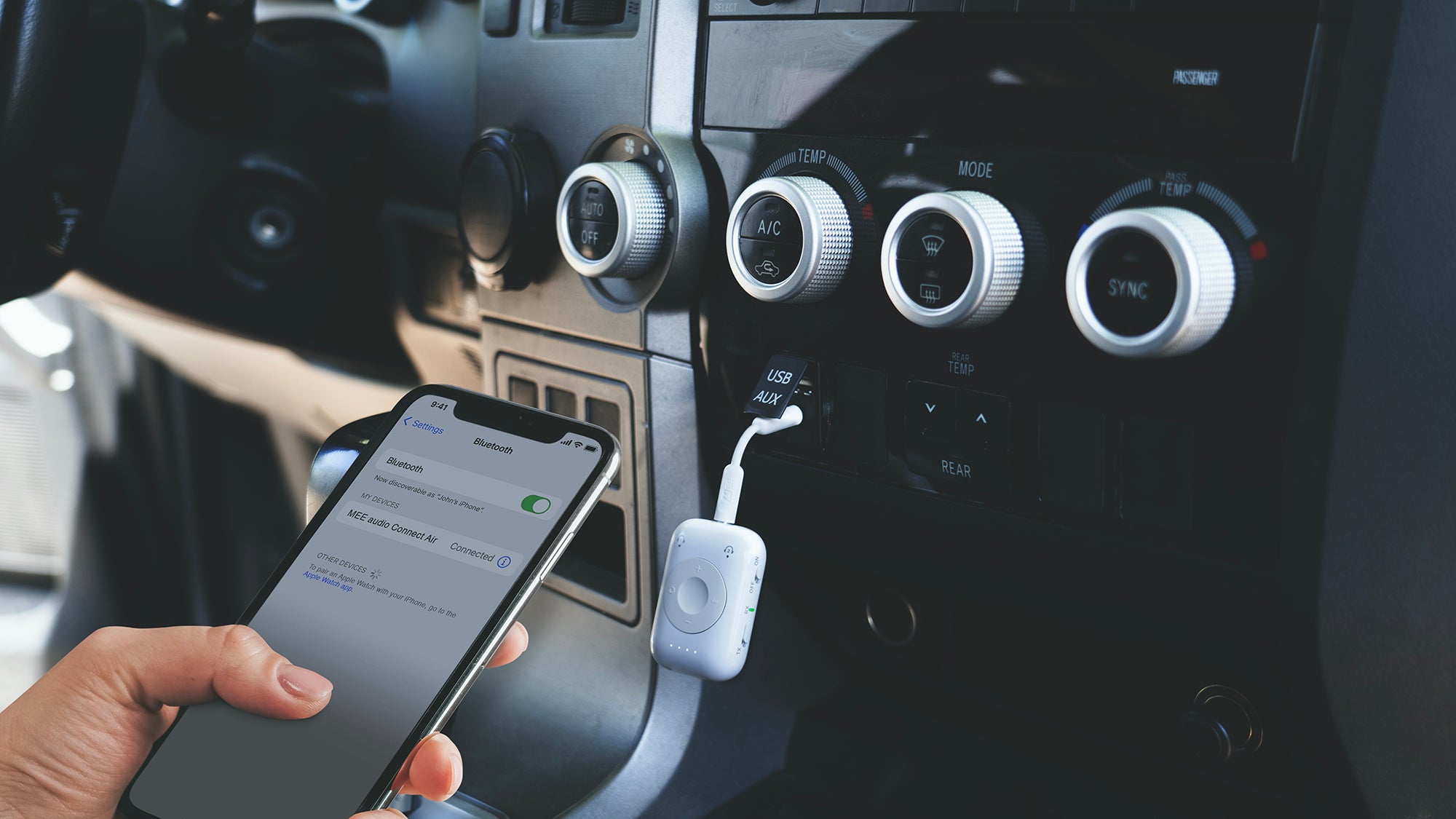 Connect Air Pro Bluetooth audio transmitter and receiver for in-flight entertainment systems