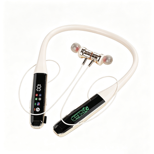 Top Selling Sports for Wireless Earbuds Active Noise Cancellation Silicone Gel Neckband Headphones for Running Gym Outdoor