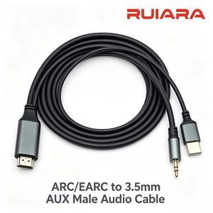 ARC EARC to 3.5mm AUX Audio Cable USB Powered Adapter Cord
