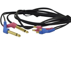 Dual Mono Earphone Cable Cord for TDH39 DD45 Audiometer Headphones